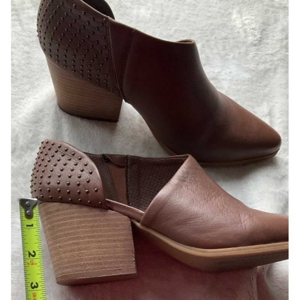 Sole Bound by baretraps Keelin leather open side ankle booties size 7 - Picture 10 of 11